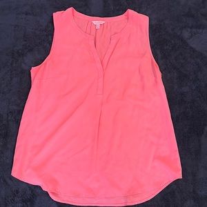 Lilly Pulitzer Silk v neck tank top XL